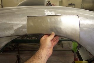 Panel Fabrication on a 1952 Aston Martin – continued