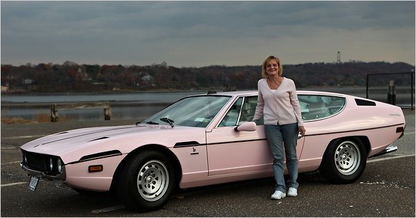 1974 Pink Lamborghini Espada in the NYT